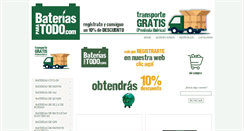 Desktop Screenshot of bateriasparatodo.com