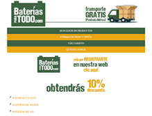 Tablet Screenshot of bateriasparatodo.com
